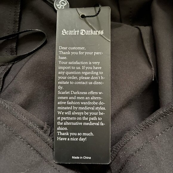 Scarlet Darkness Womens Pants Size XL Whimsigoth Witchy Dark Romance Steam Punk - Picture 8 of 11